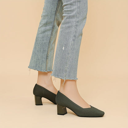 Monroe | Women’s Textured Block Heel Pumps