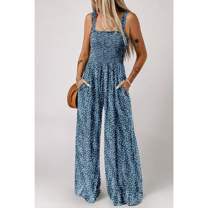 Lavinia | Women’s Elegant Spring Floral Wide-Leg Jumpsuit
