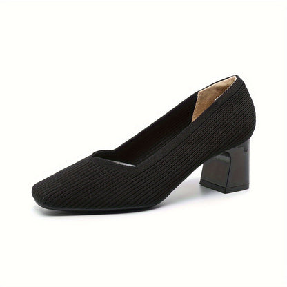 Monroe | Women’s Textured Block Heel Pumps