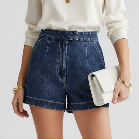 Kairi | Women’s High-Waist Rolled Hem Shorts