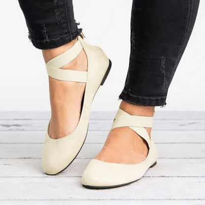 Phoebe | Women’s Spring Cross-Strap Ballet Flats