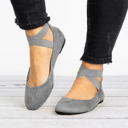 Phoebe | Women’s Spring Cross-Strap Ballet Flats