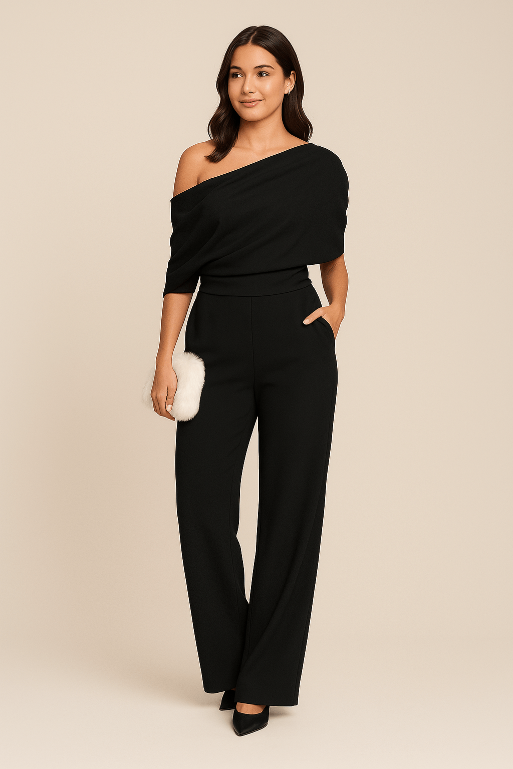 Elowyn | Women’s Chic One Shoulder Spring Jumpsuit