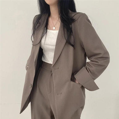 Khaye | Women’s Tailored Suit Set with Long Blazer