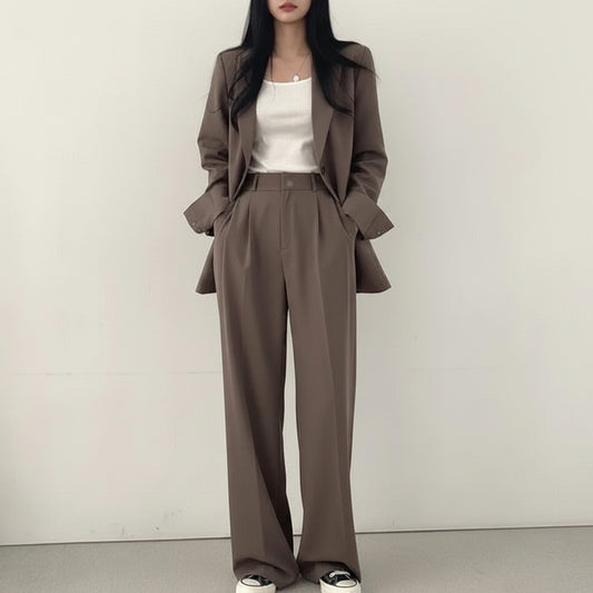 Khaye | Women’s Tailored Suit Set with Long Blazer