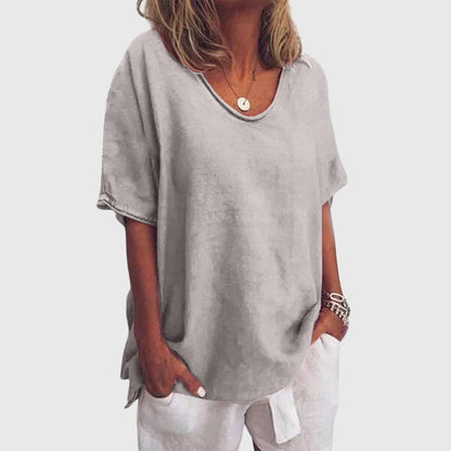 Hollis | Women’s Casual Relaxed Fit V-Neck Top