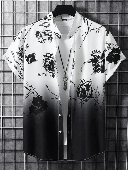 Bryce | Men’s Flower Print Shirt