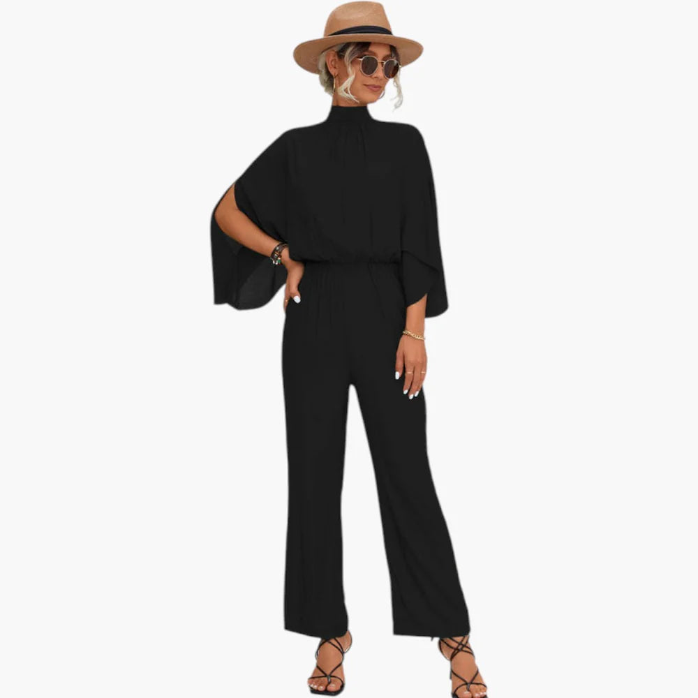 Mirabella | Women’s High Neck Wide-Leg Jumpsuit