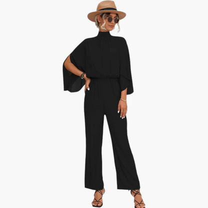 Mirabella | Women’s High Neck Wide-Leg Jumpsuit