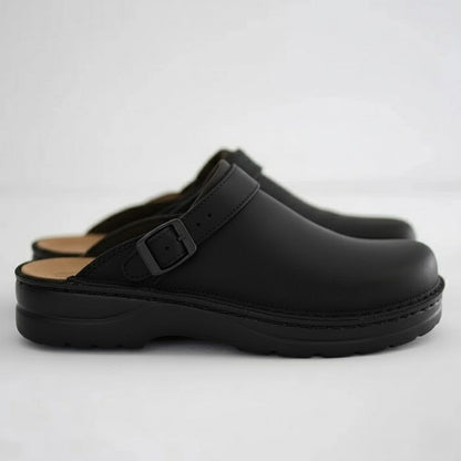 Wyatt | Men’s Orthopedic Leather Slip-On Clogs with Cushioned Support