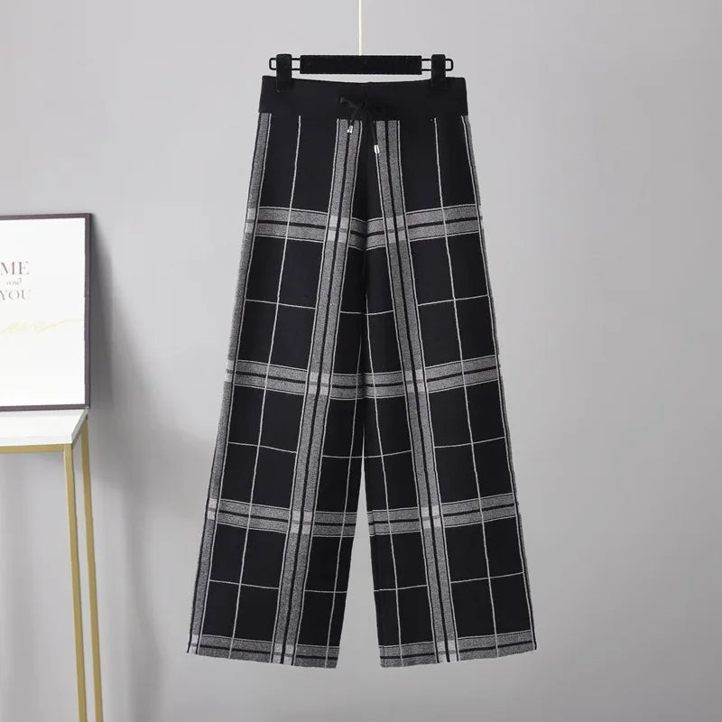 Lucinda | Women’s Plaid Palazzo Trousers