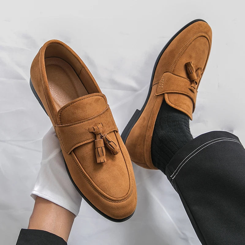 Edward | Men’s Suede Tassel Loafers