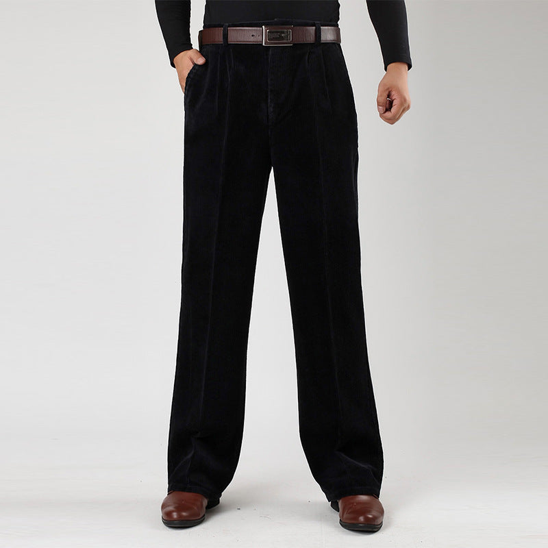 Anton | Men’s Casual High Waist Pleated Trousers