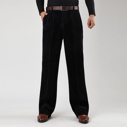 Anton | Men’s Casual High Waist Pleated Trousers