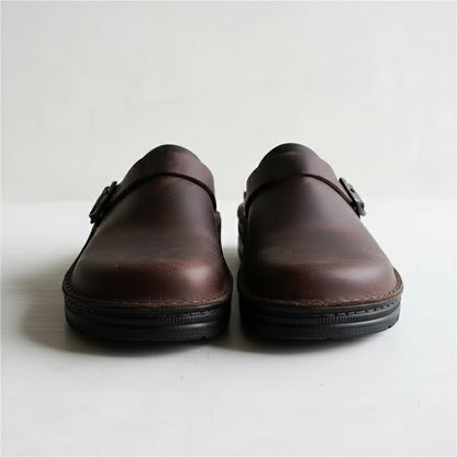 Wyatt | Men’s Orthopedic Leather Slip-On Clogs with Cushioned Support