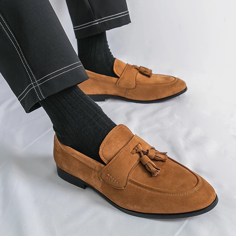 Edward | Men’s Suede Tassel Loafers