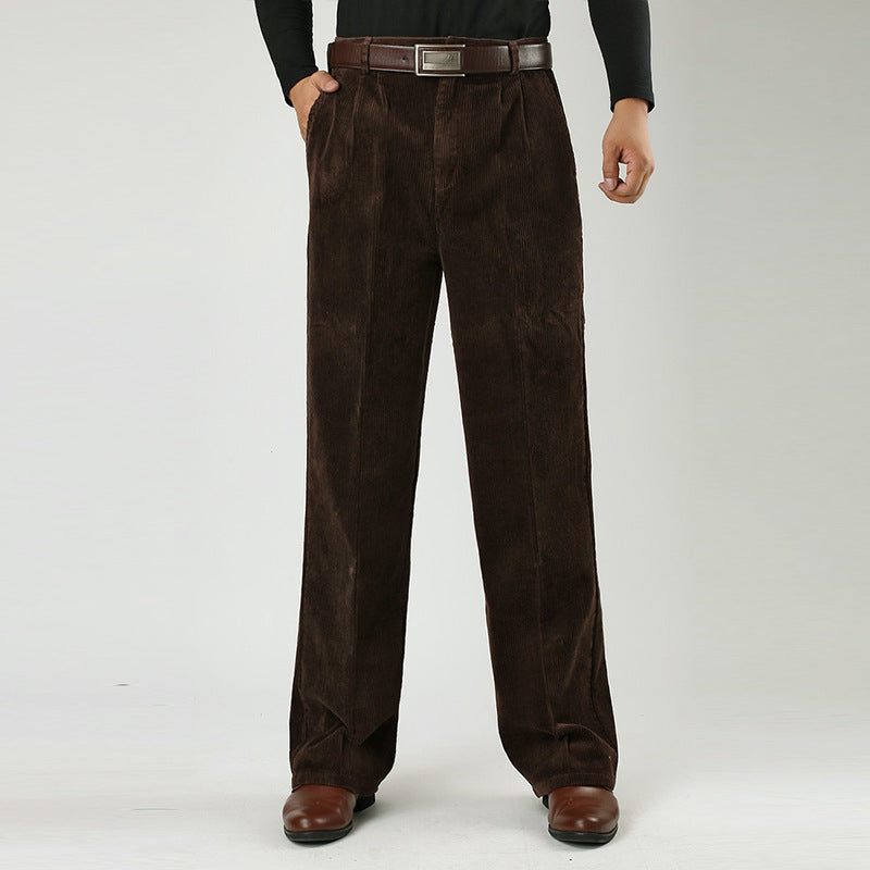 Anton | Men’s Casual High Waist Pleated Trousers