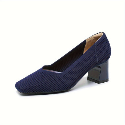Monroe | Women’s Textured Block Heel Pumps