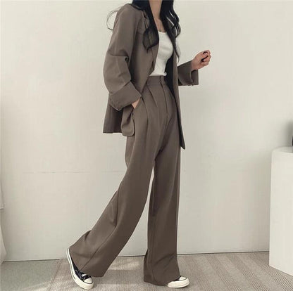 Khaye | Women’s Tailored Suit Set with Long Blazer