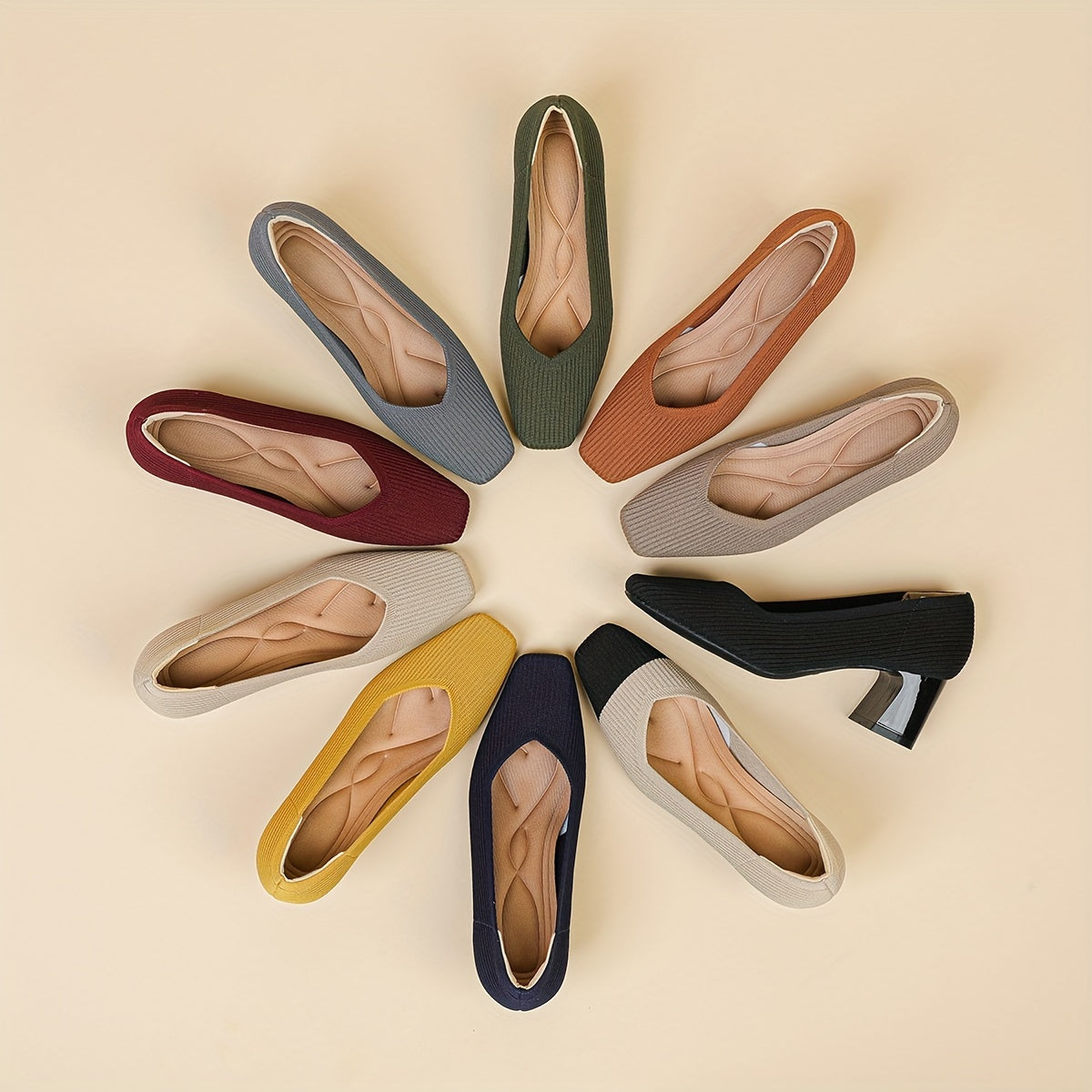 Monroe | Women’s Textured Block Heel Pumps