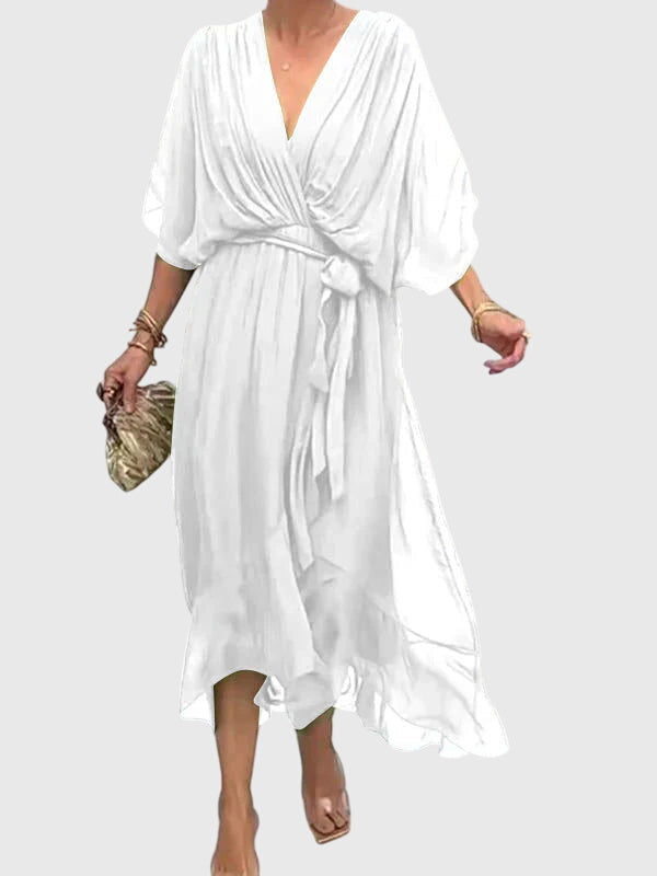 Cambria | Women’s Elegant Tie Waist Maxi Dress