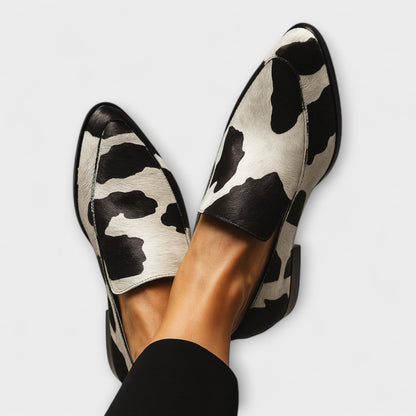 Hollis | Women’s Orthopedic Cow Print Loafers