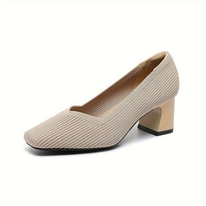 Monroe | Women’s Textured Block Heel Pumps