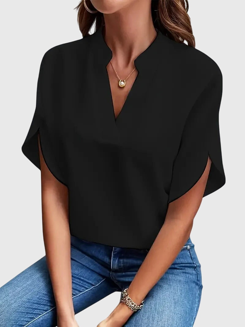 Becky | Women’s Soft Elegant V-Neck Blouse