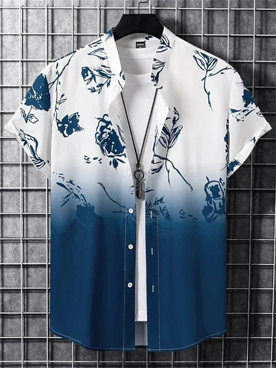 Bryce | Men’s Flower Print Shirt