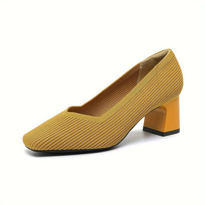 Monroe | Women’s Textured Block Heel Pumps