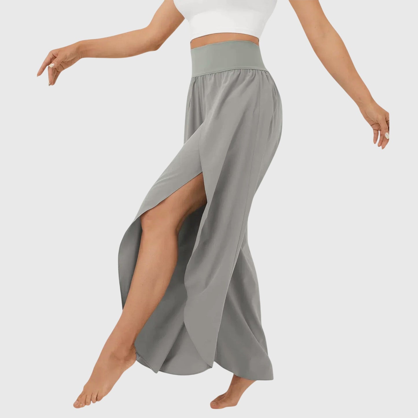 Solene | Women’s Boho Wide Leg Split Hem Pants