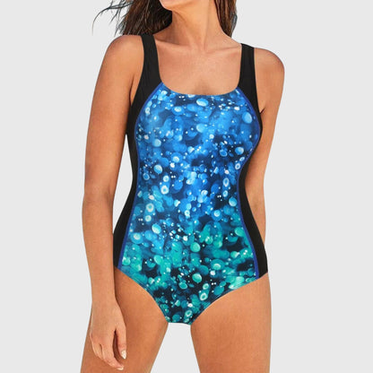 Kinsley | Women’s Shaping Abstract Print One-Piece Swimsuit