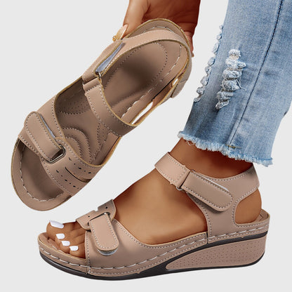 Reagan | Women’s Orthopedic Adjustable Wedge Sandals