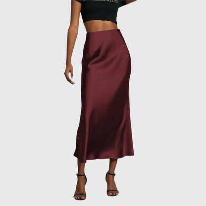 Liora | Women’s Satin Maxi Skirt