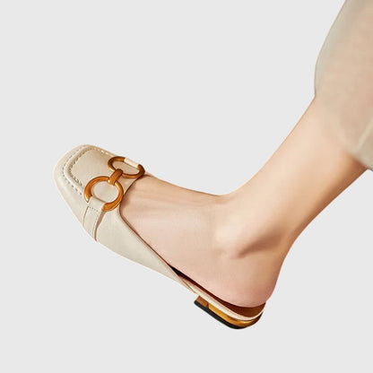 Brynn | Women’s Buckle Detail Slip-On Sandals