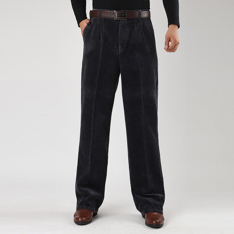 Anton | Men’s Casual High Waist Pleated Trousers