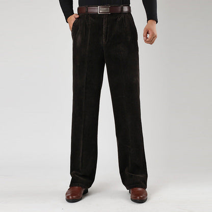 Anton | Men’s Casual High Waist Pleated Trousers
