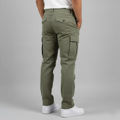 Percival | Men’s Relaxed Fit Cargo Trousers with Side Pockets