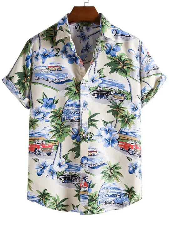 Bryce | Men’s Flower Print Shirt