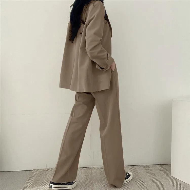 Khaye | Women’s Tailored Suit Set with Long Blazer