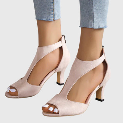Avelora | Women’s Spring Cutout Open Toe Heels