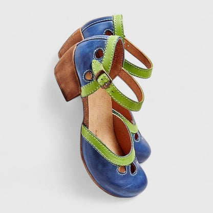 Zariah | Women’s Orthopedic Colorblock Cutout Sandals