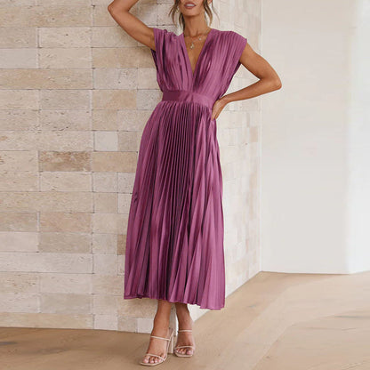 Vivienne | Women’s Elegant Sleeveless V-Neck Dress