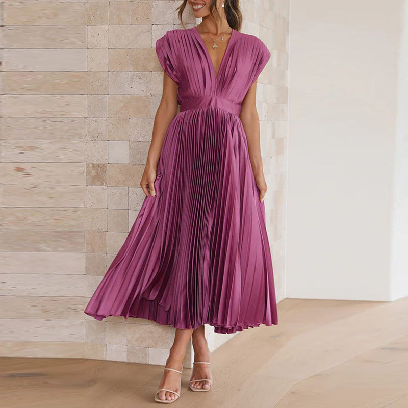 Vivienne | Women’s Elegant Sleeveless V-Neck Dress