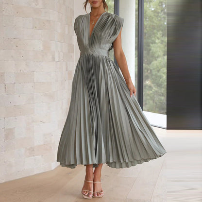 Vivienne | Women’s Elegant Sleeveless V-Neck Dress