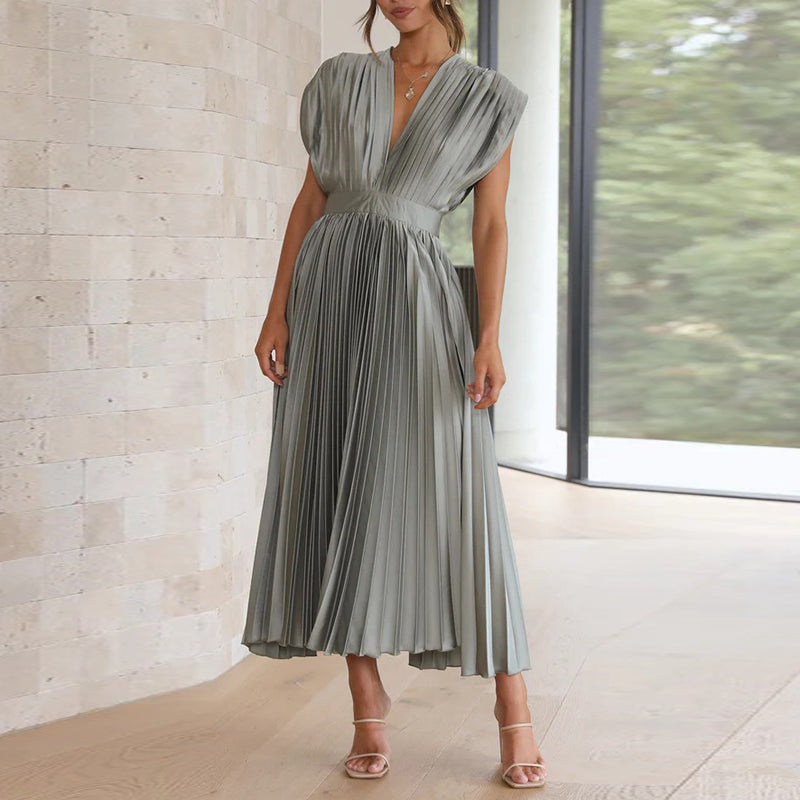 Vivienne | Women’s Elegant Sleeveless V-Neck Dress