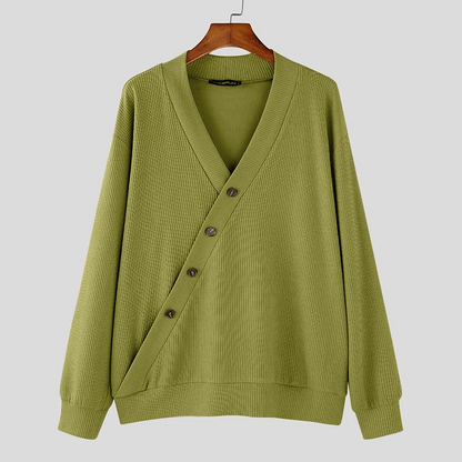 Owen | Men’s Textured Knit Cardigan with Button Front