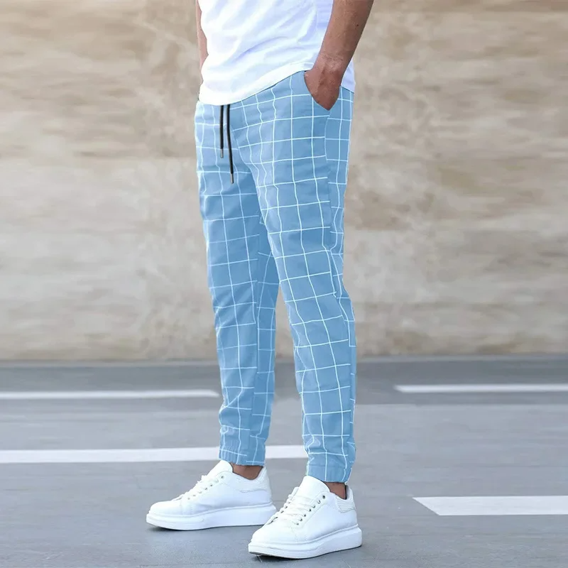 Evan | Men’s Checkered Spring Pants