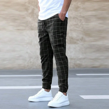 Evan | Men’s Checkered Spring Pants