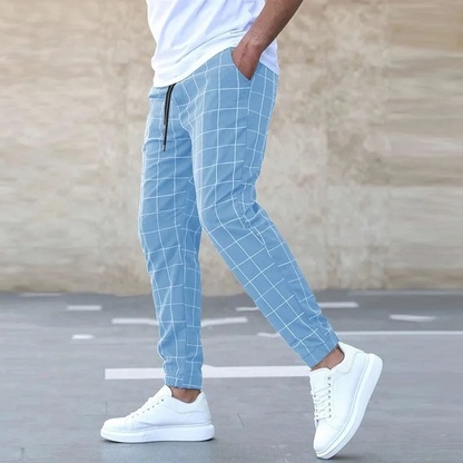 Evan | Men’s Checkered Spring Pants